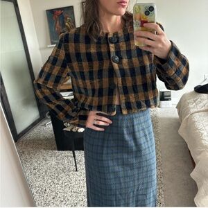 1960 sweater knit top cardigan